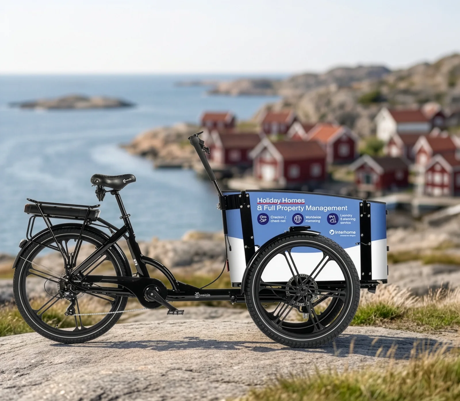 Interhome · cargo bike advertising