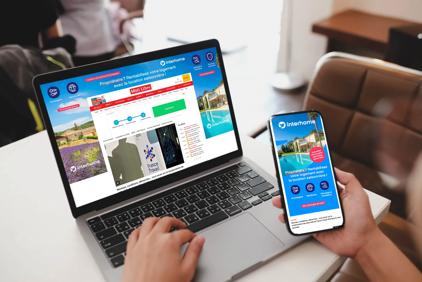 Interhome · website takeover, France · 2025